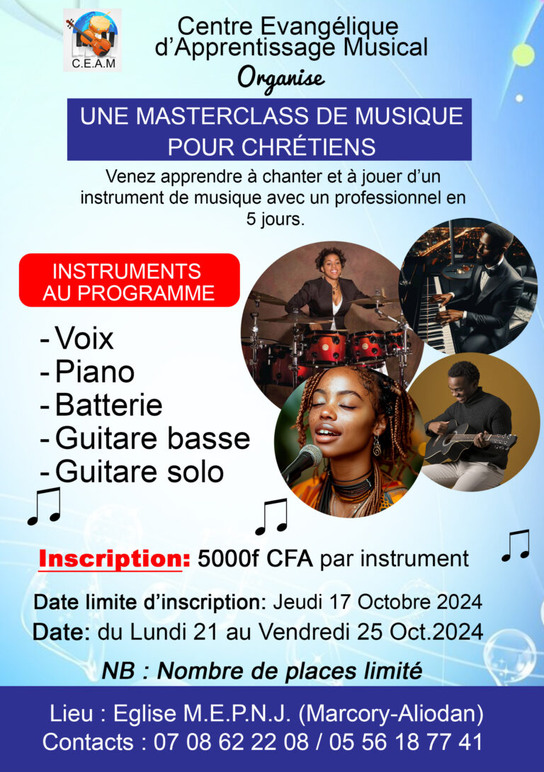 affiche formation musique